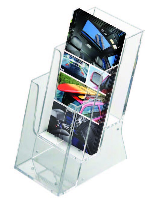 Katlı Masaüstü Pleksi Broşürlük