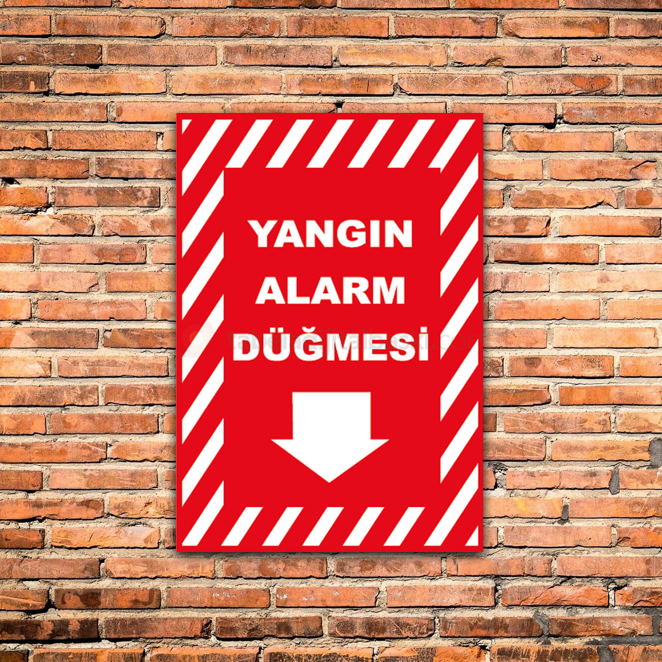 Yangın Alarm Düğmesi - İş Güvenliği Levhası