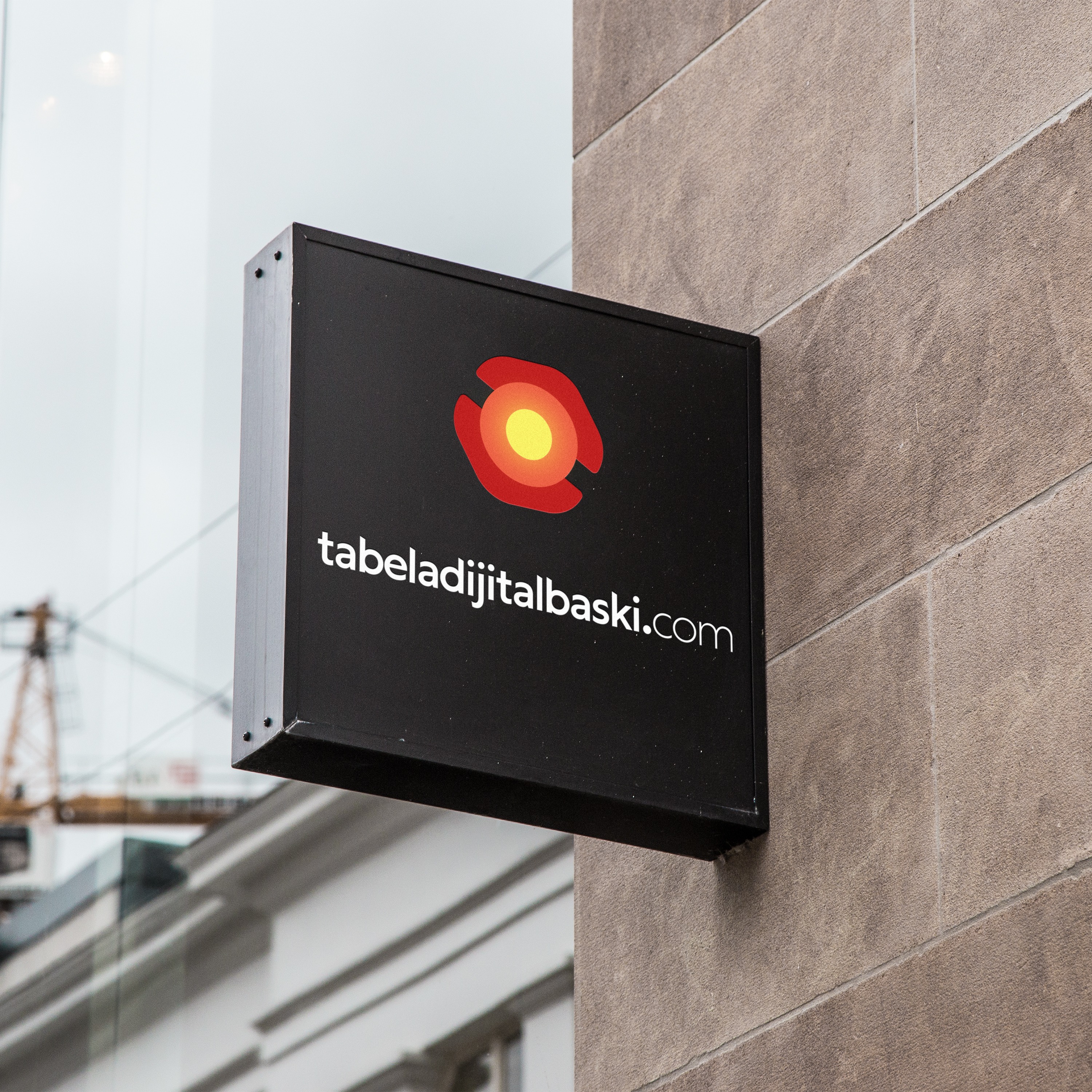 Çift Taraflı Işıklı Kare Tabela